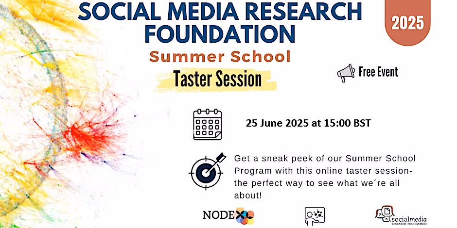 Social Media Research: Summer School 2025 Taster Session (FREE EVENT)